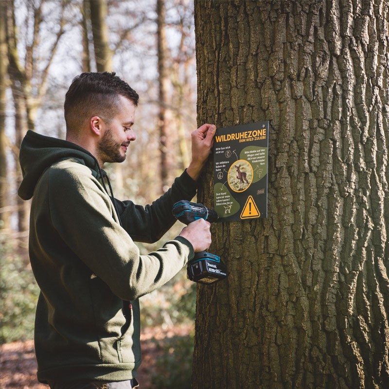 SEISSIGER Wildruhezone Aluverbundschild 21 x 29,7 cm