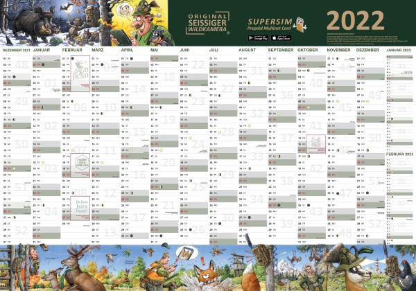 SEISSIGER Jahresplaner Kalender 2022 - by Klavinius
