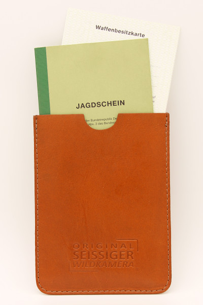 SEISSIGER Jagdschein Etui aus Rindleder